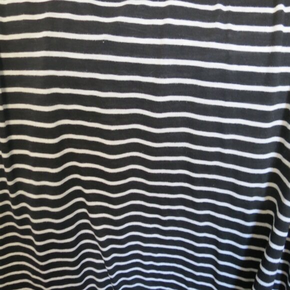 Just Be 2 X Sleeveless Tank Top Black and White Stripes - Picture 6 of 6